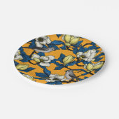 Bloomende magnolia en timuizvogel 3 papieren bordje (Gekanteld)