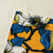 Bloomende magnolia en timuizvogel 3 strandlaken (In situ)