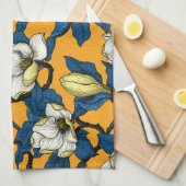 Bloomende magnolia en timuizvogel 3 theedoek (Quarter Fold)