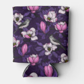 Bloomende magnolia en titmuis bird 4 blikjeskoeler (Voorkant)