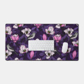 Bloomende magnolia en titmuis bird 4 bureaumat (Keyboard & Muis)