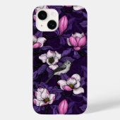 Bloomende magnolia en titmuis bird 4 Case-Mate iPhone case (Achterkant)