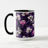 Bloomende magnolia en titmuis bird 4 mok (Links)