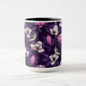 Bloomende magnolia en titmuis bird 4 mok (Midden)