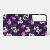 Bloomende magnolia en titmuis bird 4 samsung galaxy hoesje (Achterkant horizontaal)