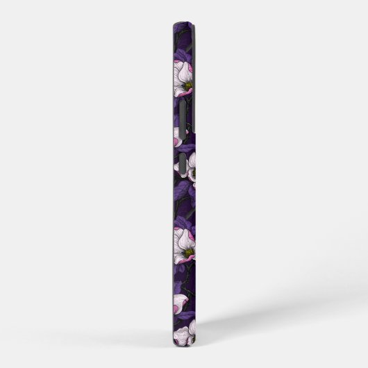 Bloomende magnolia en titmuis bird 4 samsung galaxy hoesje (Rechterkant)