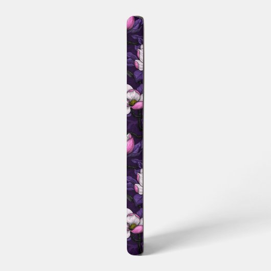 Bloomende magnolia en titmuis bird 4 samsung galaxy hoesje (Linkerkant)