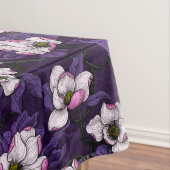 Bloomende magnolia en titmuis bird 4 tafelkleed (Voorbeeld)