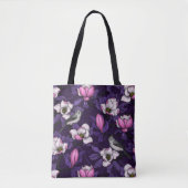 Bloomende magnolia en titmuis bird 4 tote bag (Voorkant)