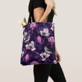 Bloomende magnolia en titmuis bird 4 tote bag (Dichtbij)