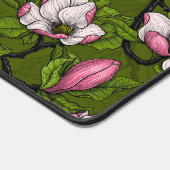 Bloomende magnolia en titmuisvogel 2 bureaumat (Hoek)