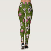 Bloomende magnolia en titmuisvogel 2 leggings (Achterkant)