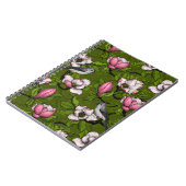 Bloomende magnolia en titmuisvogel 2 notitieboek (Linkerzijde)