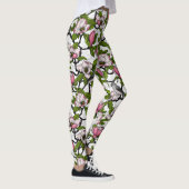Bloomende magnolia en titmuisvogel leggings (Rechts)
