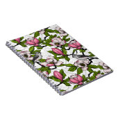 Bloomende magnolia en titmuisvogel notitieboek (Rechterzijde)