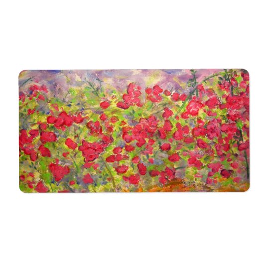 Bloomende Rozen Etiket (Voorkant)
