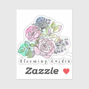 Bloomende rozen in waterverf T-Shirt Baby B Sticker