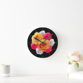 Bloomende Rozen Motif Clock Ronde Klok (Huis)