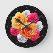 Bloomende Rozen Motif Clock