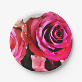 Bloomende Rozen Papieren Bordje