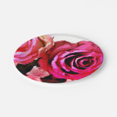 Bloomende Rozen Papieren Bordje (Gekanteld)