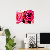 Bloomende Rozen Poster (Thuiskantoor)
