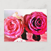 Bloomende Rozen Uitnodiging Briefkaart (Voorkant)