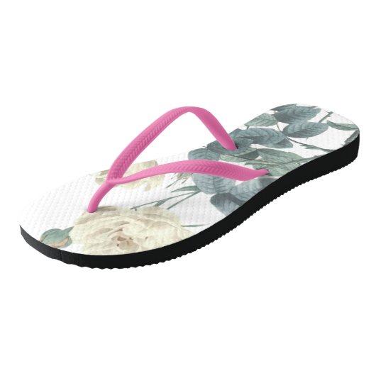 Bloomende Rozen Zomerflora Botanisch Teenslippers (Schuin)