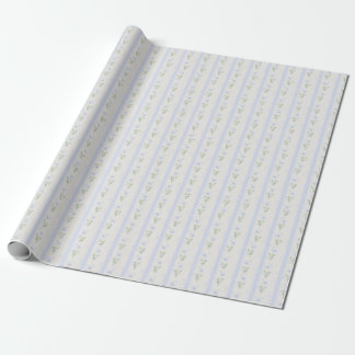 Bloomende warmteafvoerstrop blauwe Romance Cadeaupapier