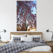 Bloomende wolkenboom in het voorjaar canvas afdruk (Insitu (Slaapkamer))