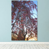 Bloomende wolkenboom in het voorjaar canvas afdruk (Insitu (Houten vloer))