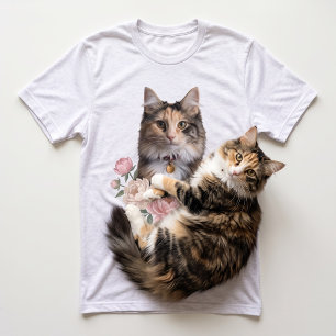 Bloomew Huisdier Foto Bloem Gouache Tri-Blend Shirt
