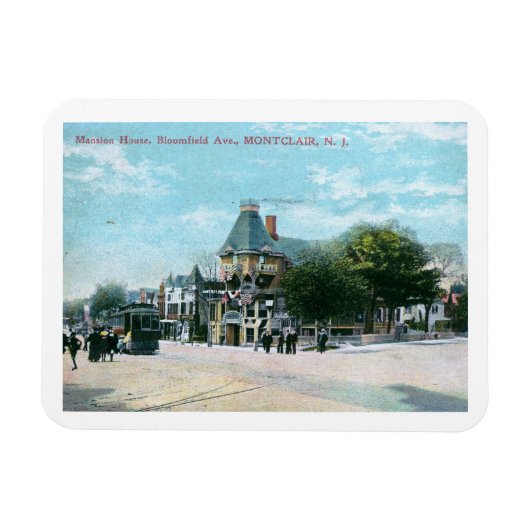Bloomfield Ave., Montclair NJ 1908  Style Magneet (Horizontaal)