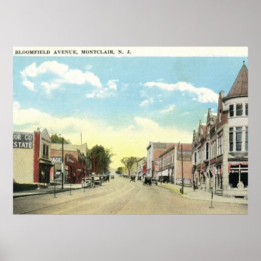 Bloomfield Ave., Montclair NJ Poster (Voorkant)