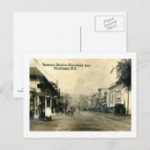 Bloomfield Ave., Montclair, Vintage van New Jersey Briefkaart (Voorkant / Achterkant)