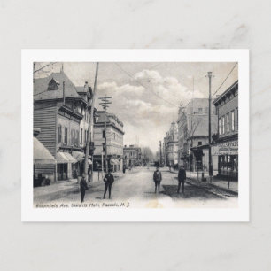 Bloomfield Ave., Passaic, New Jersey 1906 Vintage Briefkaart