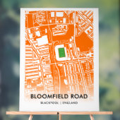 Bloomfield Road Stadium in Blackpool, Verenigd Kon Acryl Bord (Neutraal)