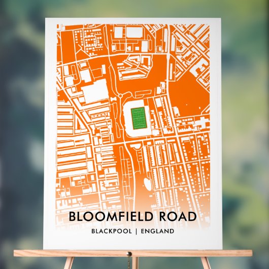 Bloomfield Road Stadium in Blackpool, Verenigd Kon Acryl Bord (Neutraal)