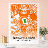 Bloomfield Road Stadium in Blackpool, Verenigd Kon Acryl Bord (Huwelijk)