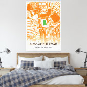 Bloomfield Road Stadium in Blackpool, Verenigd Kon Canvas Afdruk (Insitu (Slaapkamer))