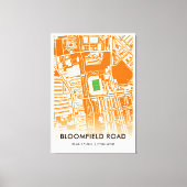 Bloomfield Road Stadium in Blackpool, Verenigd Kon Canvas Afdruk (Voorkant)