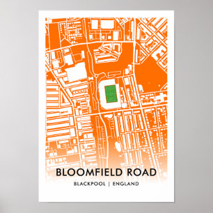 Bloomfield Road Stadium in Blackpool, Verenigd Kon Poster