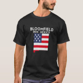 Bloomfield USA State America Travel New Mexicaanse T-shirt (Voorkant)