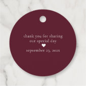 Bloomfiguren | Elegant Moody Floral Hartelijk dank Bedankjes Labels (Achterkant)