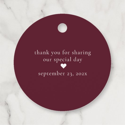 Bloomfiguren | Elegant Moody Floral Hartelijk dank Bedankjes Labels (Achterkant)