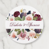 Bloomfiguren | Elegant Moody Floral Hartelijk dank Bedankjes Labels (Voorkant)