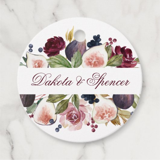 Bloomfiguren | Elegant Moody Floral Hartelijk dank Bedankjes Labels (Voorkant)