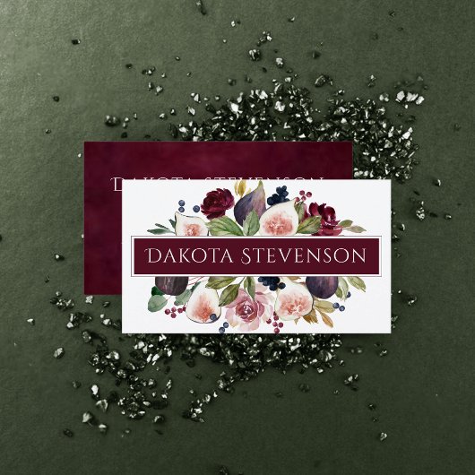 Bloomfiguren | Elegant Waterverf Floral Branding Visitekaartje