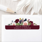 Bloomfiguren | Rustic Moody Floral Wedding Favor Etiket (Insitu)