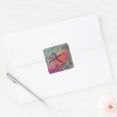 Bloomfusie vierkante sticker (Envelop)